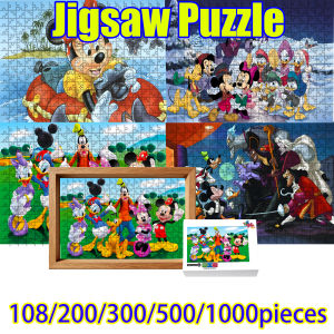 Funko | Mickey and Minnie Jigsaw Puzzle 108/200/300/500/1000 Pieces Wooden Puzzle High Quality gift Home decoration toy
