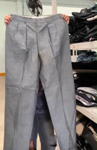 กางเกงสแล็คขายาว/สีดำ /มือ2 S01