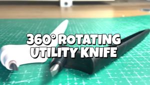 VSPH 360 Degrees Rotating Utility Knife Replaceable Blade DIY Art Cutting Tool Craft Cutting Knife