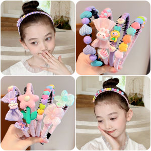 Anti-Slip Toothed Hairband for Babies Cute Princess Forehead Clamp No-Tie Hair Accessories Korean Style Childrens Headwear