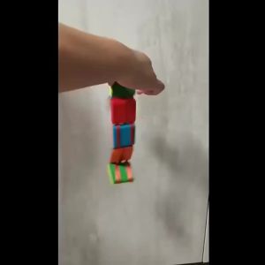 Wooden Flipping Board Space Geometric Flipping Visual Error Toy Magic Performance Flipping Block Party Gift Education Cognition
