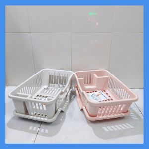 Rổ úp chén bát có khay hứng nước nhựa Việt Nhật