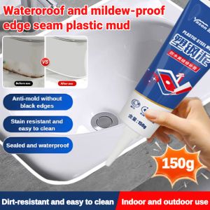 Kitchen Bathroom Plastic Steel Mud Edge Seam Waterproof Embedded Sealant Gap Filling Glue Anti-Mildew