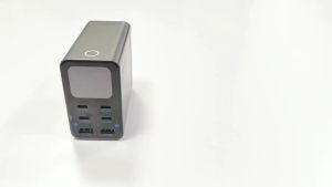 140W GaN Smart Multi-Port Desktop Charger PD+QC Multiport with Intelligent Digital Display for Phones And Tablets