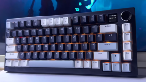 YGT WDB-100 Wired Gaming Mechanical Keyboard Hot Swappable Tri-Mode With Color Multimedia Display