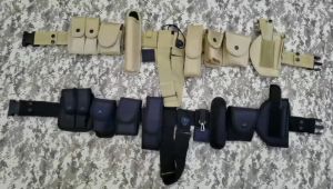 Outdoor Tactical Belt Law Enforcement Modular Equipment Police Security Military Duty Utility Belt with Pouches Holster Gear