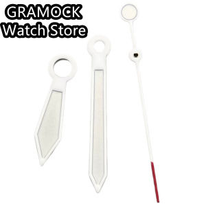 GRAMOCK Watch Hands White Black Hands Green Luminous Fit NH35 NH36 NH38 NH70 NH72 Automatic Movement Accessories