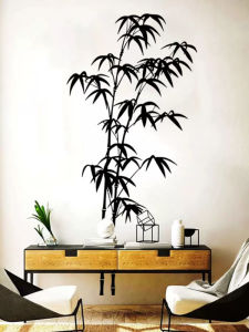 Tranh Trang Trí Tường Bằng Tre Mực Nước Dán Tự Dính Rỗng Trang Trí Nhà Hiện Đại Tối Giản Chủ Đề Hoa Cây Cỏ Phù Hợp Cho Phòng Khách Phòng Ăn