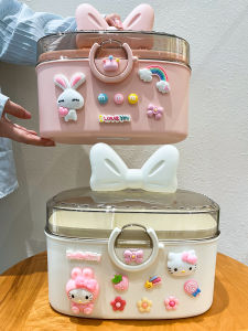 Kids Hair Accessory Organizer Headband Rubber Band Baby Hair Ties Hairpin Girls Jewelry Box Jewelry Large Capacity Cute