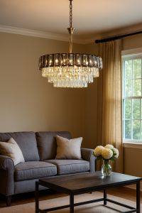 Good jaya lighting lampu Gantung Crystal Modern Import 80cm - Desain Elegan & Dimensi Pas untuk Ruangan Anda - 202