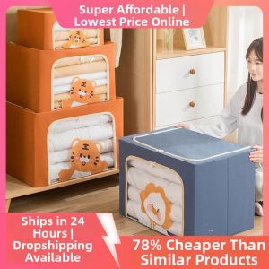 JILAIYAO | Foldable Steel Frame Clothes Storage Box Large Capacity