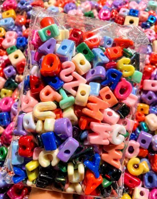 Chunky UV Alphabet Beads Mixed Letters Set | 250G / 500G