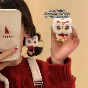 กิ๊บติดผมรูปเสือดาวปีใหม่ ห้อยเครื่องประดับผมสไตล์โบราณสำหรับผู้หญิง กิ๊บติดผมแบบจับจีบ วัสดุอื่นๆ ไม่ติดเพชร