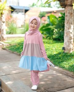 PASHMINA INSTAN ANAK JERSEY PREMIUM / HIJAB PASHTAN ANAK / KERUDUNG INSTAN ANAK USIA 2-10 TAHUN