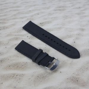 Tali strap karet/rubber jam tangan pria tali karet/rubber ukuran 22mm/24mm/26mm