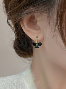 WENXI | High-end Black Butterfly Earrings