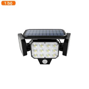 Đèn Năng Lượng Mặt Trời Ngoài Trời Có 3 Chế Độ Đèn Pha LED Chống Nước IP65 Dùng Cho An Ninh Cắm Trại Sân Vườn Hiên Nhà Đèn Năng Lượng Mặt Trời Tự Chứa Pin Bằng Chất Liệu ABS