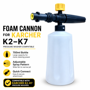 Foam Cannon Jet Bottle Snow Foam Lance Washer Kit for Karcher K2 K3 K4 K5 K6 K7 High Pressure Soap Generator