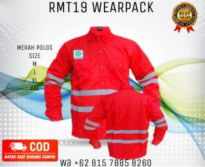 Baju kemeja safety K3 wearpak Lengan panjang baju Bengkel proyek pertambangan kantor