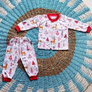 setelan baju bayi lengan panjang celana panjang karakter untuk usia dari 3-18 bln