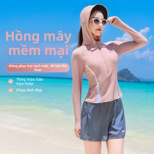 XTEP | Đồ Bơi Tay Dài Có Mũ Bảo Thủ