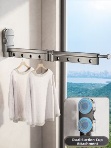 youqin | Suction Cup Folding Extendable Drying Rack