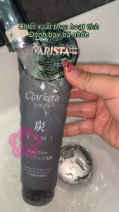 Sữa Rửa Mặt 2 Trong 1 Moritomo Clarista Tokyo Charcoal 2In1 Facial Foam 160G
