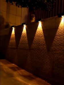 Solar Deck Light Solar Outdoor Lampu Pagar Lampu LED Tangga Tenaga Surya Solar Panel Waterproof Anti Air