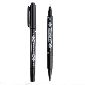 Double Headed Black Pen Fineliner Waterproof Permanent Drawing Painting Sketching Marker | Office School Stationery