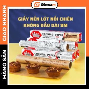 Combo 3 Cuộn Giấy nến nướng bánh bọc thực phẩm size 8m Hộp trắng