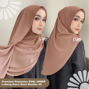 PASHMINA OVAL INNER 2 IN 1 CERUTY BABYDOLL PREMIUM/ HIJAB KEKINIAN BEST SELLER
