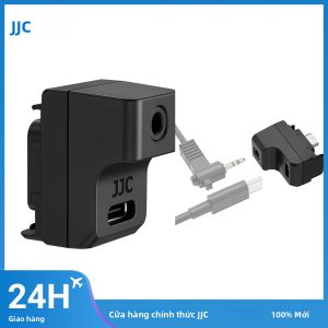 Bộ Chuyển Đổi Mic JJC Cho Insta360 Ace Pro 2/Ace Pro/Ace - Cổng Âm Thanh Type-C & 3.5mm Có Hỗ Trợ Sạc Phụ Kiện Micro Ngoài