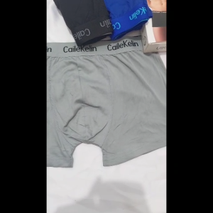 Celana dalam boxer Pria dewasa 3PCS lembut premium mudah menyerap