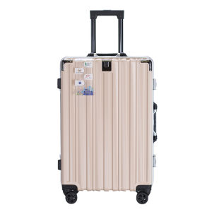 High Quality 20"22"24"26 Inch Womens Large PC Aluminum Frame Suitcase With Silent Wheels Password Lock Travel Rolling Luggage Bag Check-in Case Valises For Men Free Shipping