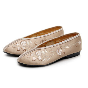 Cloth Shoes Womens Spring and Autumn New Soft-soled Anti-slip Mother Shoes Flat-soled One-foot Casual Cloth Shoes for The Elderly