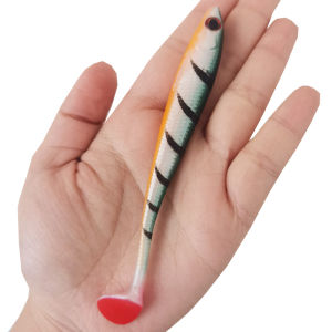 2pcs 12.5cm/10g Fishing Lures Soft T-tail Bait Artificial Swimbait Outdoor Fishing Accessories