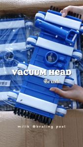 Vacuum Head Brush 8 Roda / Vakum Head Sikat Pembersih Kolam Renang