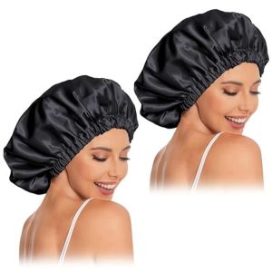 Satin Bonnet Silk Bonnet Hair Bonnet for Sleeping Slouchy Beanie Hat Satin Sleep Cap Women Night Sleep Cap Wrap For Curly Hair