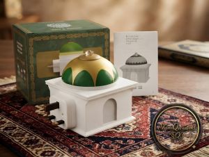 SG READY | NEW EXCLUSIVE DESIGN| 24 hrs Dome Quran Speaker Plug In with Complete Recitation Ruqyah Protection Daily Zikir & Duas Warm Light Adjustable Glow Perfect Gift for Occasions.