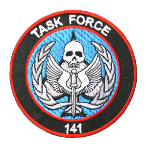 8.5 ซม.TASK FORCE 141 ป้ายผ้าAppliquesเย็บปักถักร้อยแพทช์HookและLOOPกระเป๋าเป้สะพายหลังยุทธวิธีสัญลักษณ์Armbandเสื้อผ้าสติกเกอร์