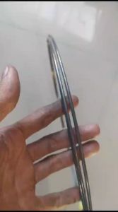 Kawat Baja Hitam uk 3.5mm Panjang 3meter Bahan Per atau Spring