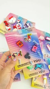 จิ๊บบิท Jibbiz ที่ติดรองเท้า ลายน่ารัก มี 9 แบบ ขนาด 2.5 CM ยกเซท ในเซทมี 5-6 ตัว Pony/McDonald/Minnie พร้อมส่ง AMA146