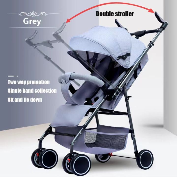 036 Month Baby Stroller TwoWay Reversible Handle Foldable Travel