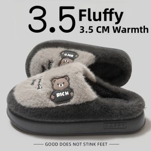 Molly | Warm Winter Slipper with Fluffy Cuff and Thick Sole