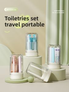 Portable Travel Toothbrush Set with Toothpaste and Cup ETRAVEL