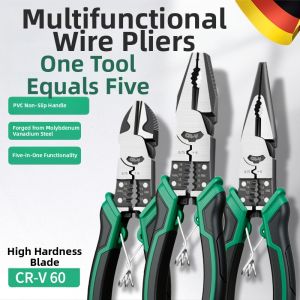 High Manganese Steel Wire Stripping Pliers With Spring Sharp-Nose