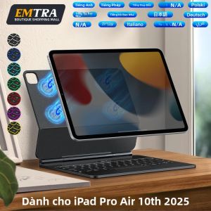 Bàn Phím Magic Keyboard Smart Cover Dành Cho iPad 10.9 Inch Air 4/5/6 Pro 11/12.9 Thế Hệ 3/4/5 - Ốp Lưng Từ Tính Tương Thích Với Thế Hệ Thứ 10