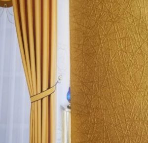 Gorden Jendela Pintu Model Smokring 10 Ring Motif Polkadot