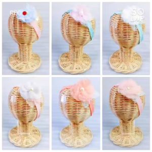 BANDO ELASTIS BANDANA ANAK BAYI BALITA PEREMPUAN MUNGA MUTIARA GAYA KOREA