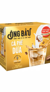 (Sản Phẩm Mới) Combo 06 Hộp 220G - 60 Gói 22G Cafe Dừa Hòa Tan Thương Hiệu Ông Bầu - YOOSOO